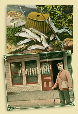 antique Catskills postcards